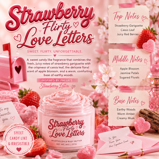 Strawberry Flirty Love Letters Inspired by Phlur’s Strawberry Letter