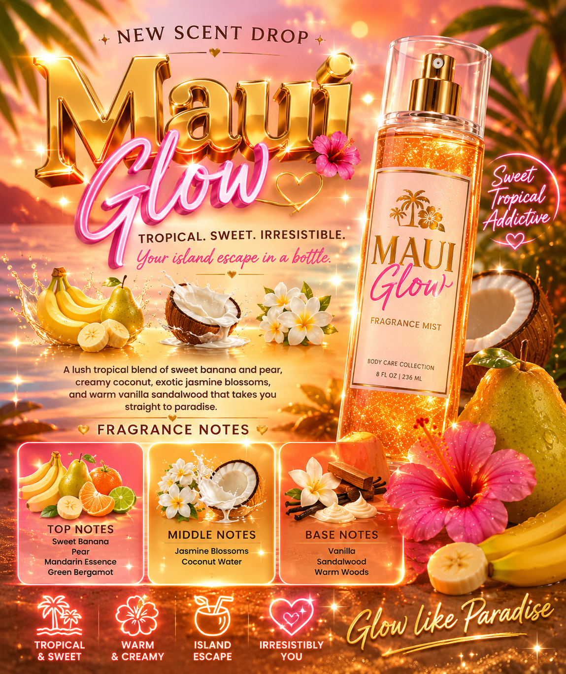Maui Glow Inspired by Kayali’s Maui Sweet Banana